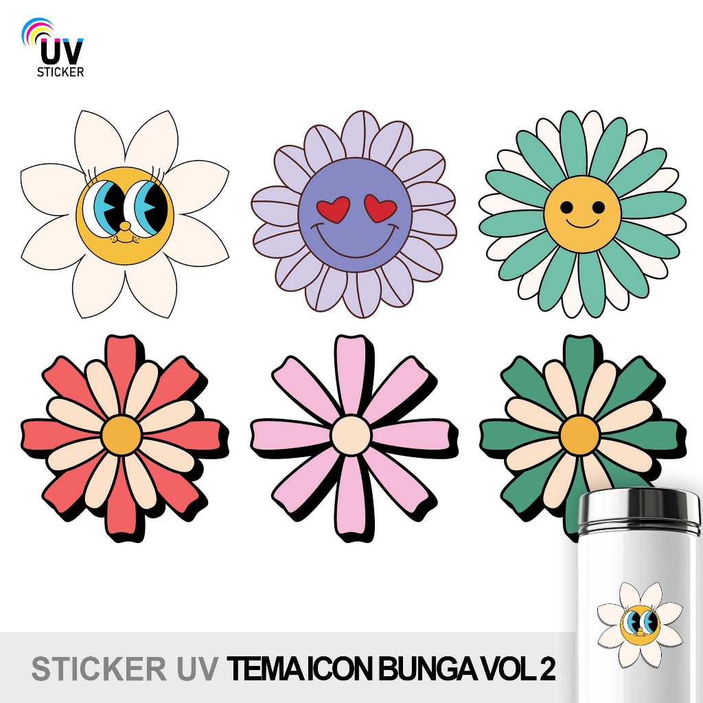

STIKER UV - TEMA ICON BUNGA VOL 2 | STICKER UV, STICKER MOTOR, STICKER MOBIL, STICKER HELM, STICKER TUMBLER, STICKER 3D, STICKER UV DTF BY UVSticker