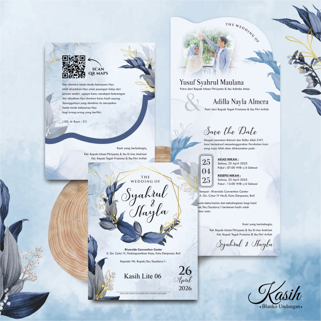 CETAK UNDANGAN PERNIKAHAN SIMPLE - SURAT UNDANGAN NIKAH MURAH  BEST SELLER