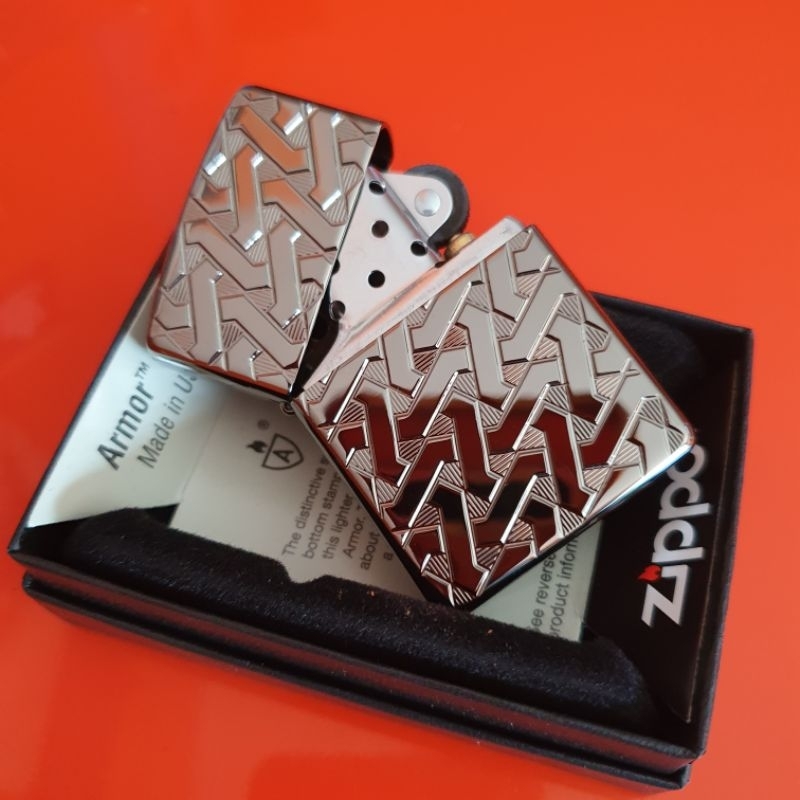 Korek Zippo 49173 Armor Geometric Weave Design