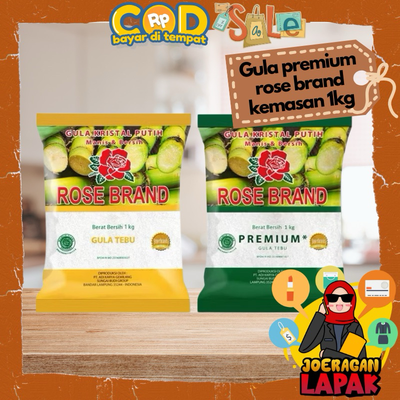 

⭐️JOERAGANLAPAK⭐️ GULA ROSE BRAND 1KG MURAH READY- GULA PASIR KEMASAN 1 KILOGRAM KUALITAS PREMIUM TEBU PUTIH MANIS SUGAR