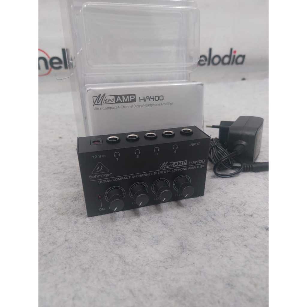 Behringer HA 400 Microamp Headphone Amplifier 4 Channel