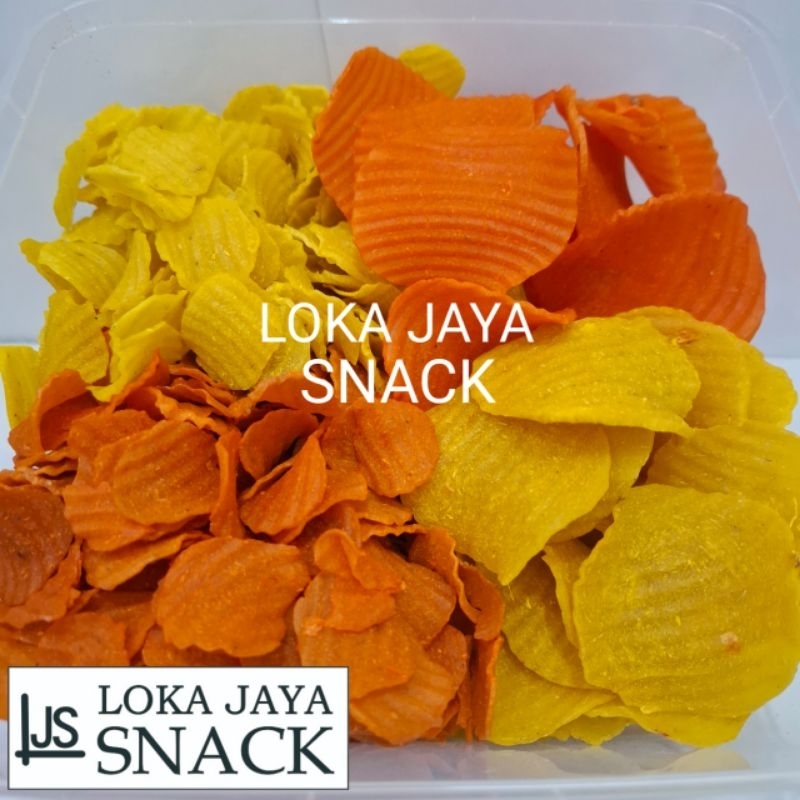 

Kerupuk Puyur / Poco poco-poco merah kuning kemasan 500gram dan 1kg