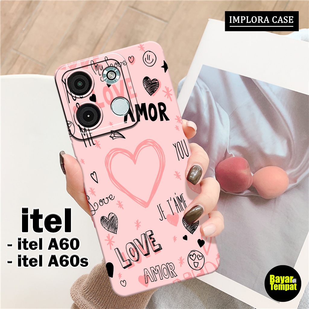 Softcase Itel A60 / A60s - Motif Aesthetic - IMPLORA CASE - Casing Itel A60 / A60s Case Hp Itel A60 