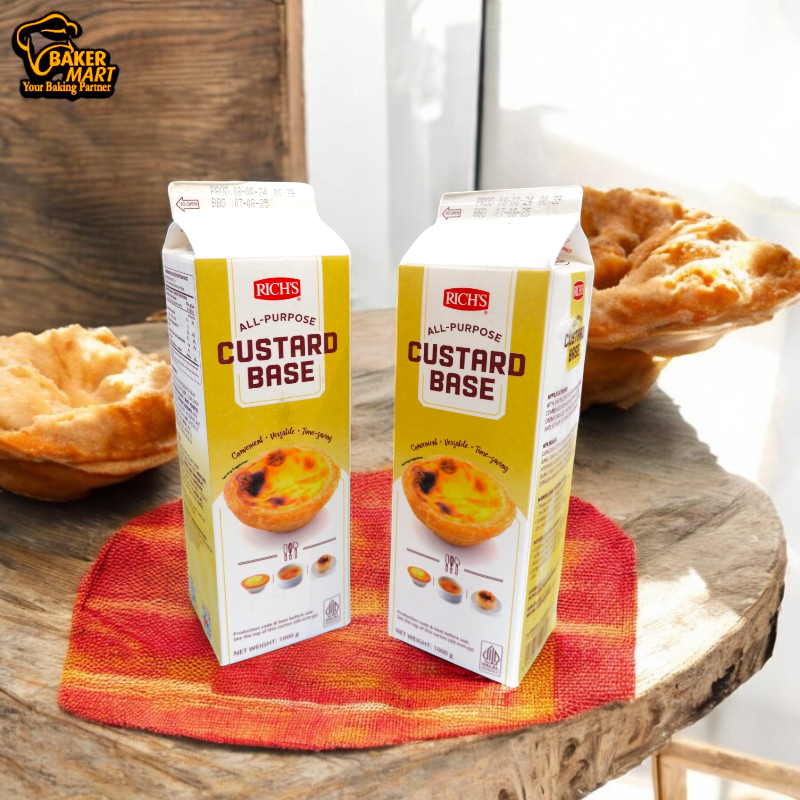 Rich Custard Base / Filling Custard Siap Pakai 1L
