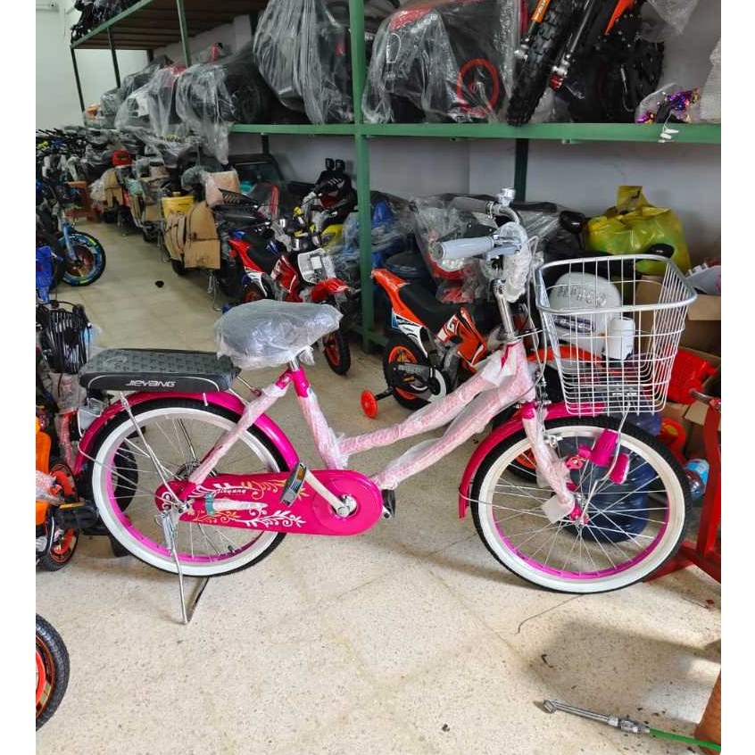 Sepeda Anak Mini 20 Inch Jieyang Keranjang Besi