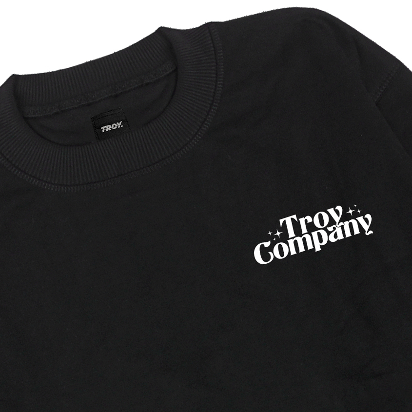 Troy Company Sweater Crewneck Black Dream - Sweater Sweatshirt Hitam SW 3083
