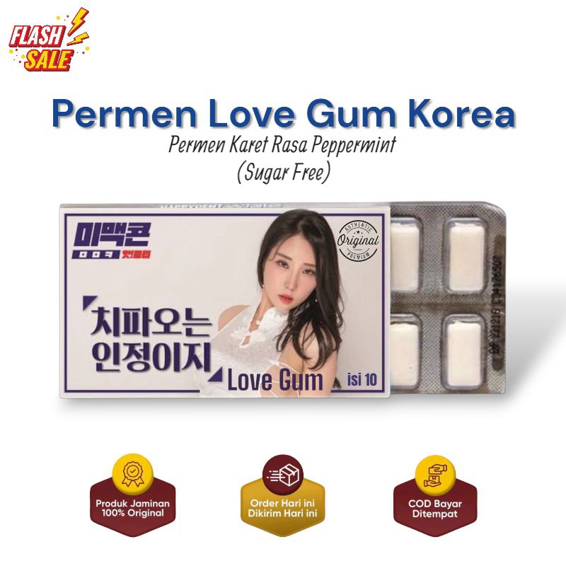 

RAMADHAN SALE .!!! Permen Love Gum Candy Asli Original import Korea Khasiat Nyata.