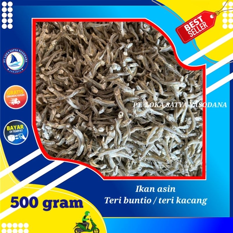 

ikan asin teri kacang / teri buntio vip super 500gram