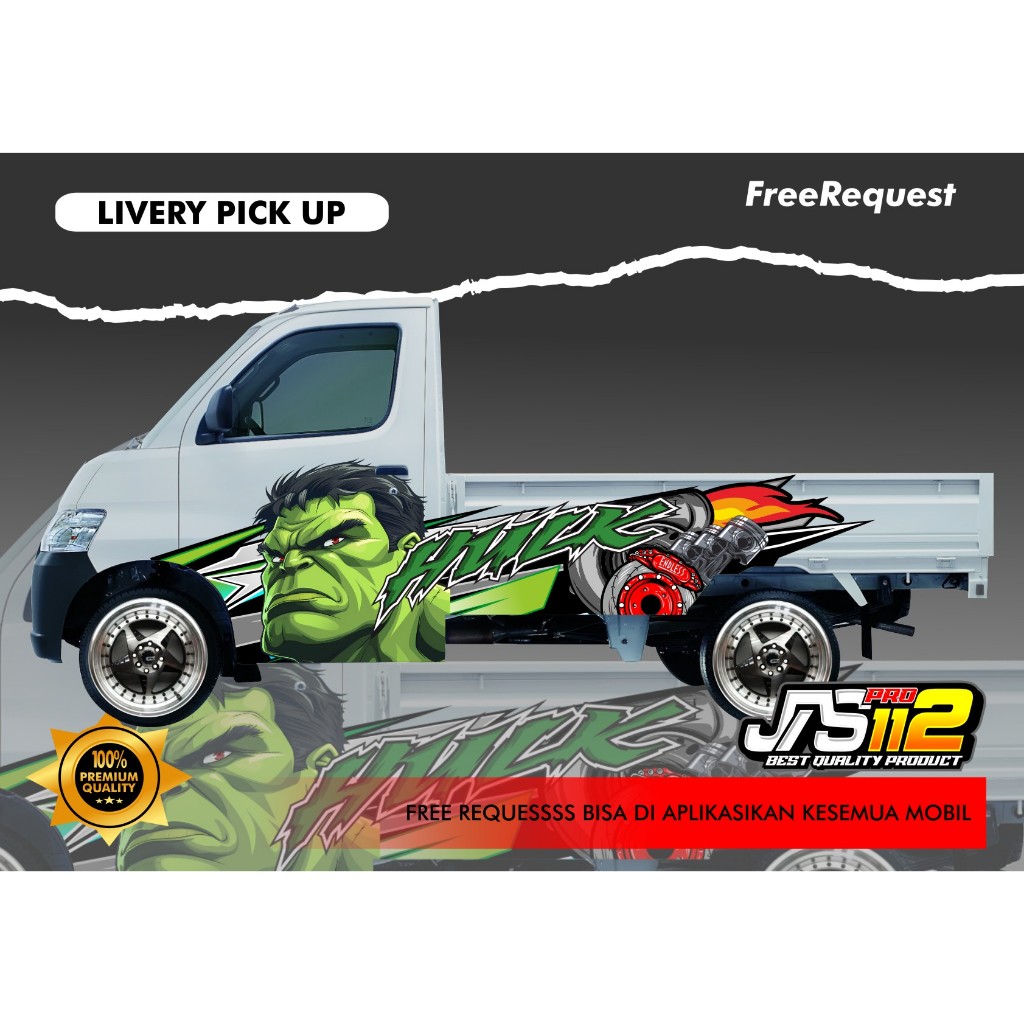 STIKER LIVERY PICKUP L300,GRANMAX,TS100,APV STIKER PICKUP BISA REQUES STIKER PICK UP STIKER COLT