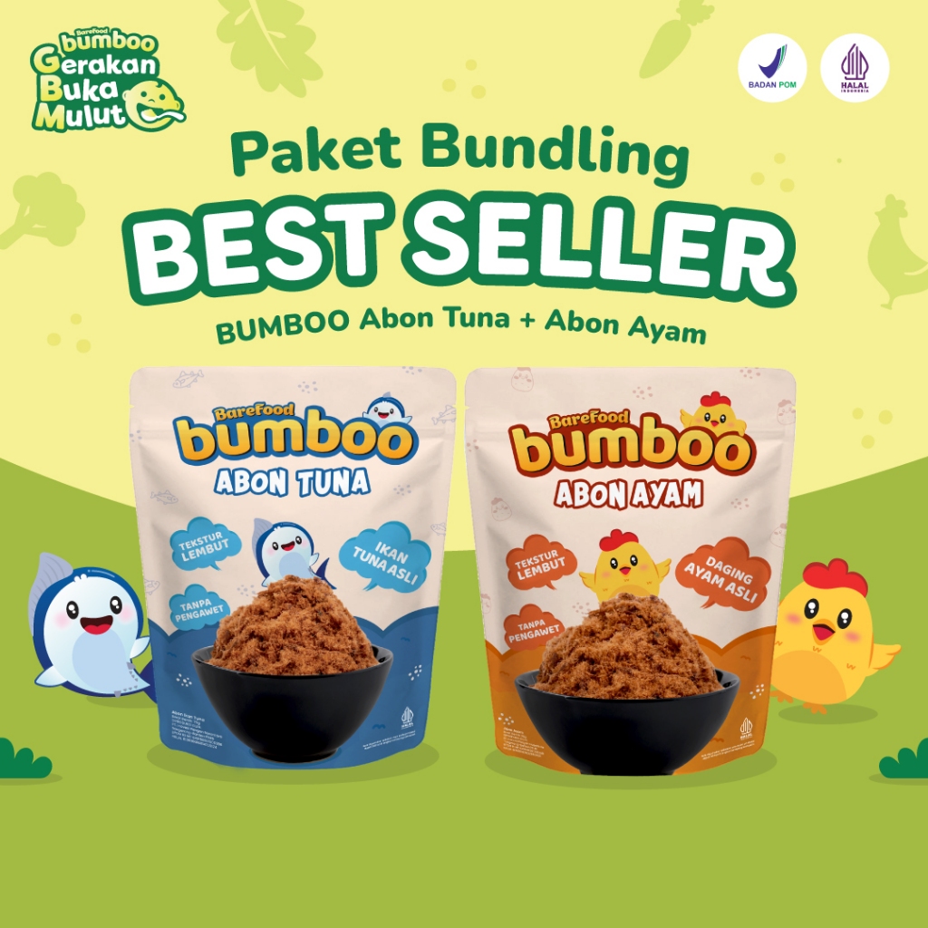 

QH Bundling Bumboo Abon Asli - Tekstur Lembut MPASI Si Kecil - Sumber Protein - Tanpa MSG & Pengawet