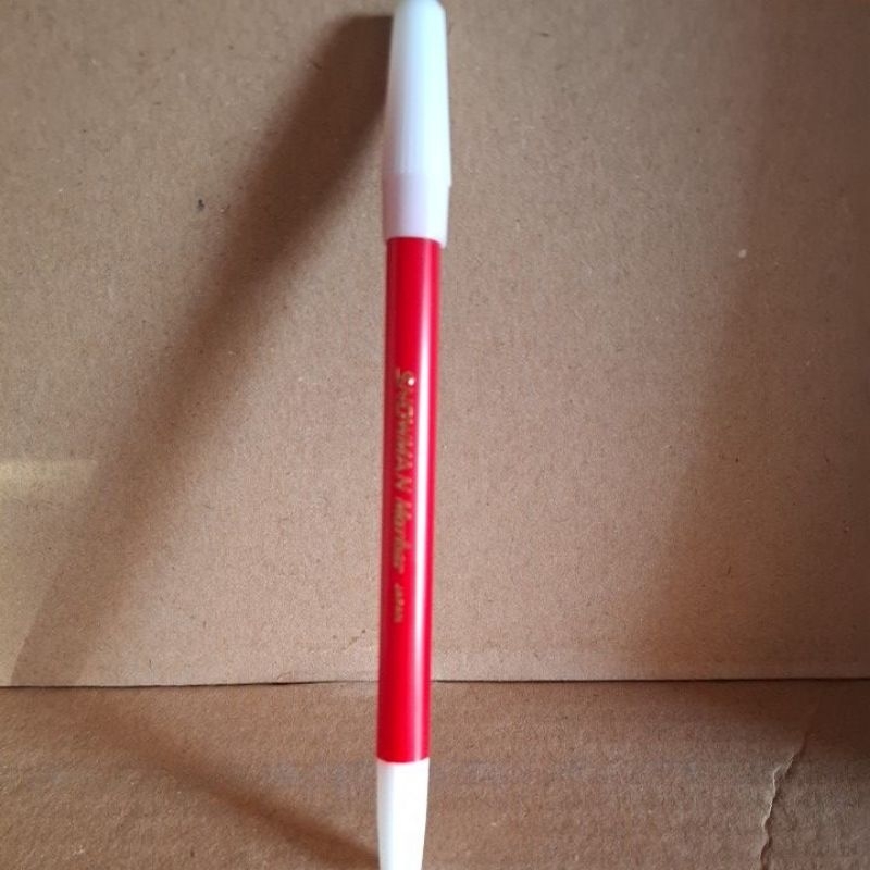 

spidol kecil / pen kuas snowman merah
