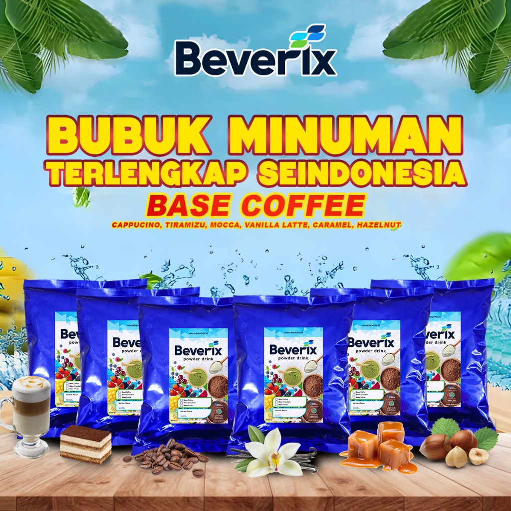

BEVERIX [Series] Bubuk Minuman Kopi Premium Aneka Rasa 1 Kg Serbuk Minuman Kopi