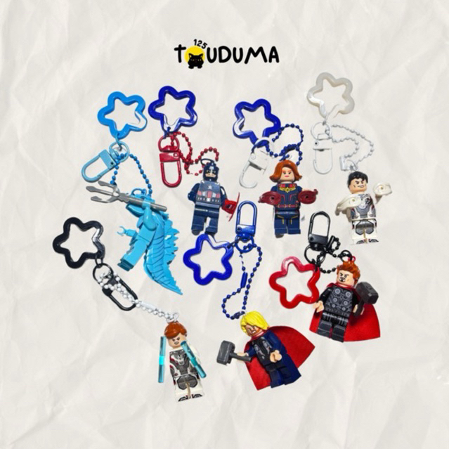 Brick Karakter Marvel Keychain Bagcharm