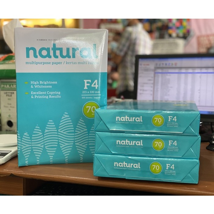 

kertas HVS natural foto copy F4-70 - Putih