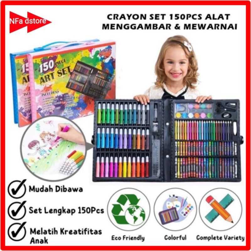 

Full Set Crayon Anak Mewarnai 150Pcs