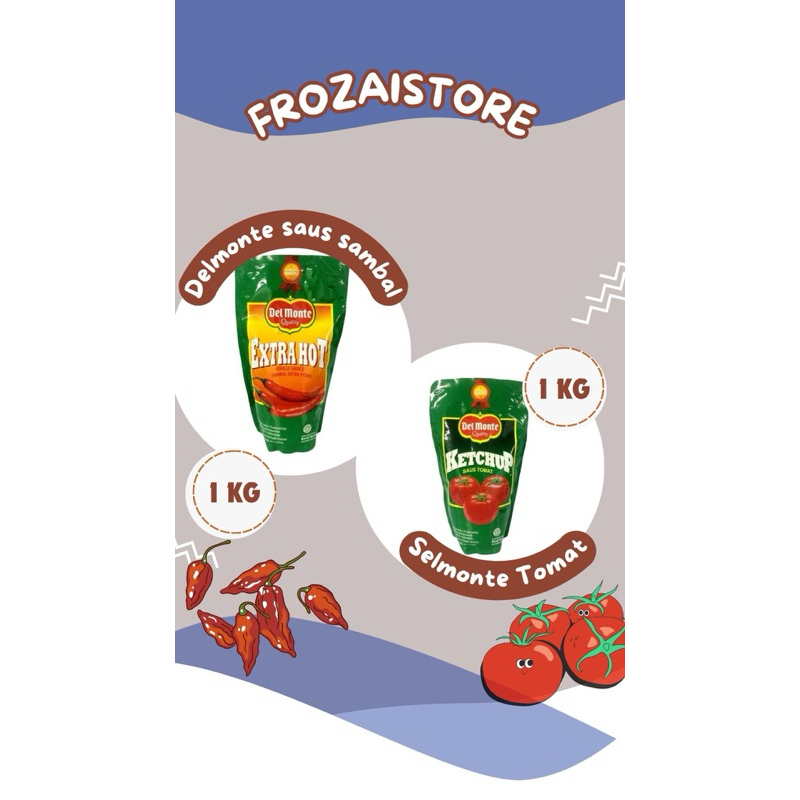 

Delmonte Saus 1Kg || Delmonte saus sambal/Delmonte saus tomat