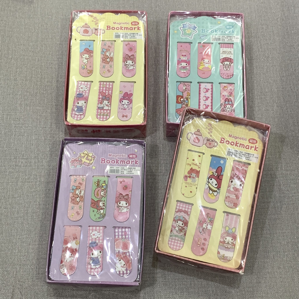 

Magnetic Bookmark Character Sanrio Capybara Shinchan Chiikawa