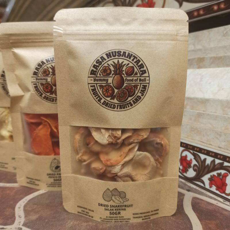 

Salak Kering 50Gr, Buah Kering, Rasa Nusantara, dried fruits, dehydrated fruits, dried snakefruits