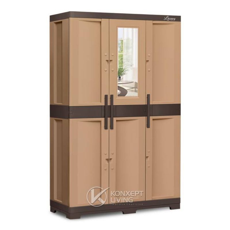 Lemari Plastik Luxury 3pintu hambalan