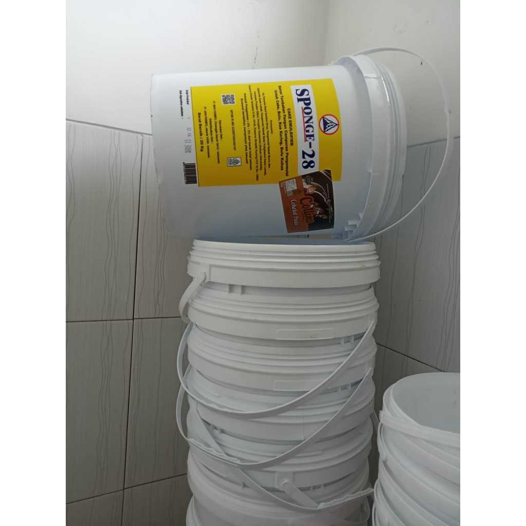 (Putih) Ember BESAR bekas 20kg / Ember plastik bekas (1pcs) instant
