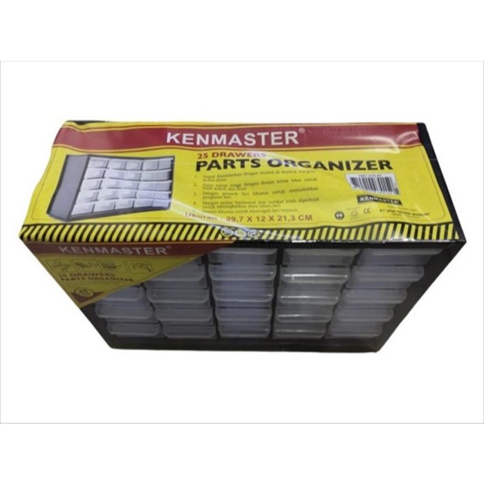Rak Baut Skrup Fisher KENMASTER 25 Susun Slot Laci Drawers Stackable