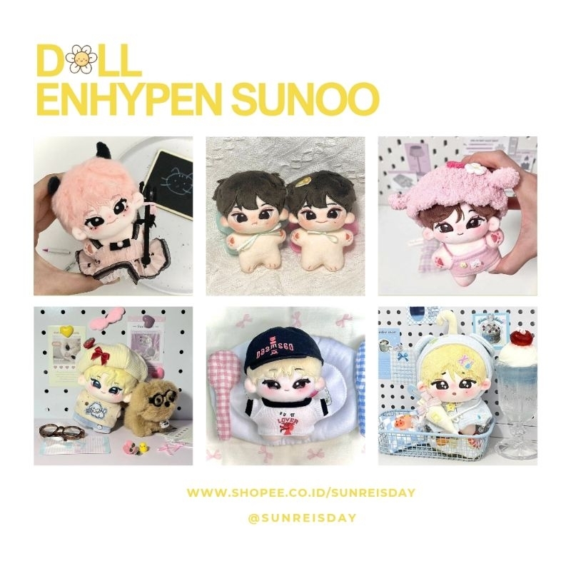 ENHYPEN Doll SUNOO Boneka Human Animal [ 10cm / 20cm / 40cm ]