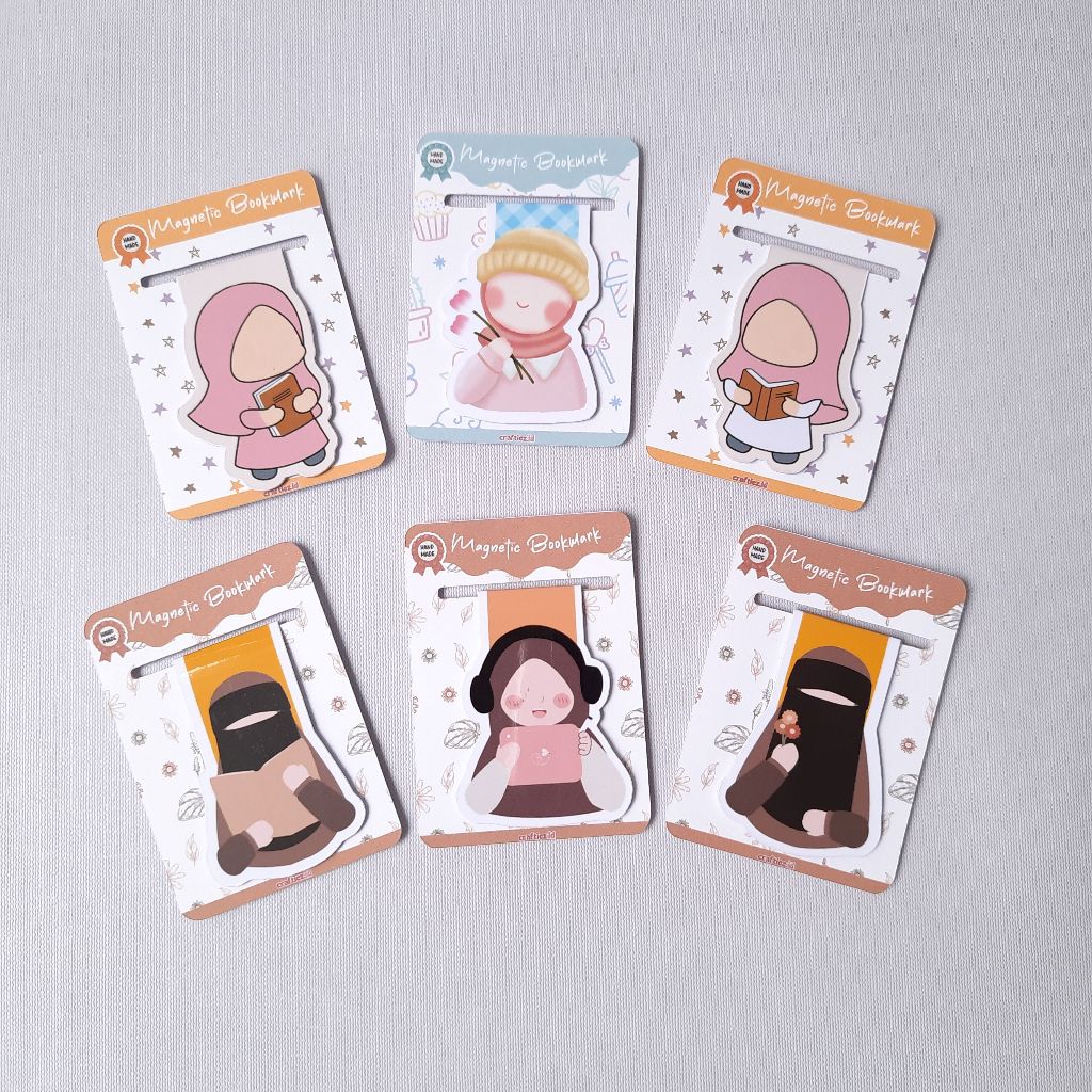 

Handmade Magnetic Bookmark Pembatas Buku Magnet Lucu Girls Girls Series