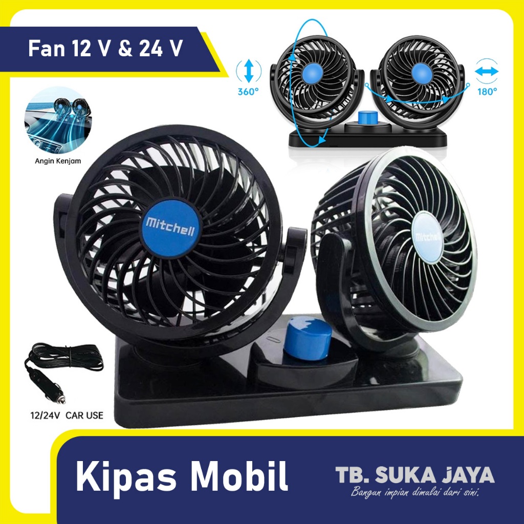 Kipas mobil kipas angin mobil 12 V 24 V