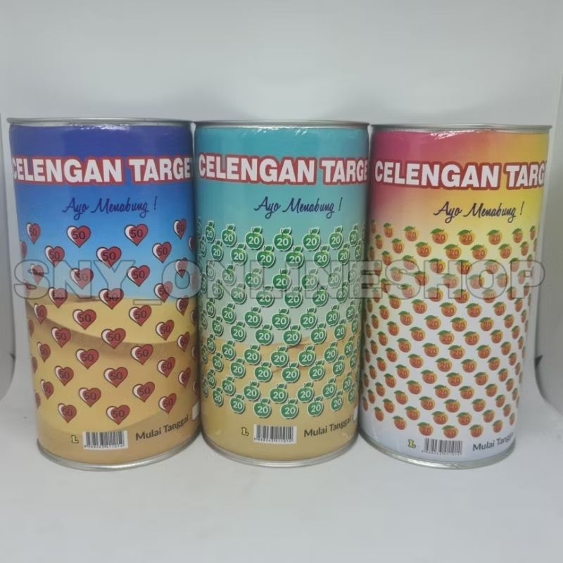 Celengan / Tabungan Target 4 Juta 5 Juta 6 Juta 10 Juta Ukuran L DCOIN