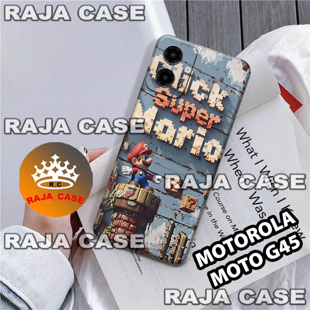Rc30/Softase karet MOTOROLA MOTO G45 - Motif Mario - Case Hp MOTOROLA MOTO G45 - Casing MOTOROLA MOT