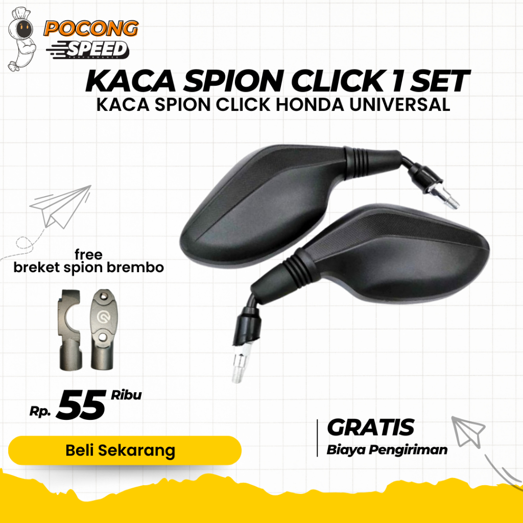 PAKET SPION CLICK PLUS JALU STANG PCX SPION MOTOR HONDA SPION UNIVERSAL SPION VARIO BEAT SCOOPY