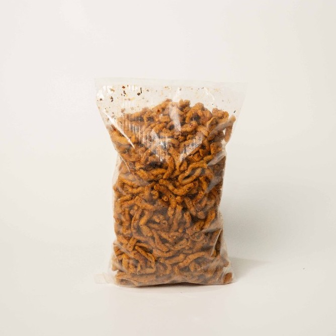 

Kripik Usus Original Pedas Daun Jeruk 500gr
