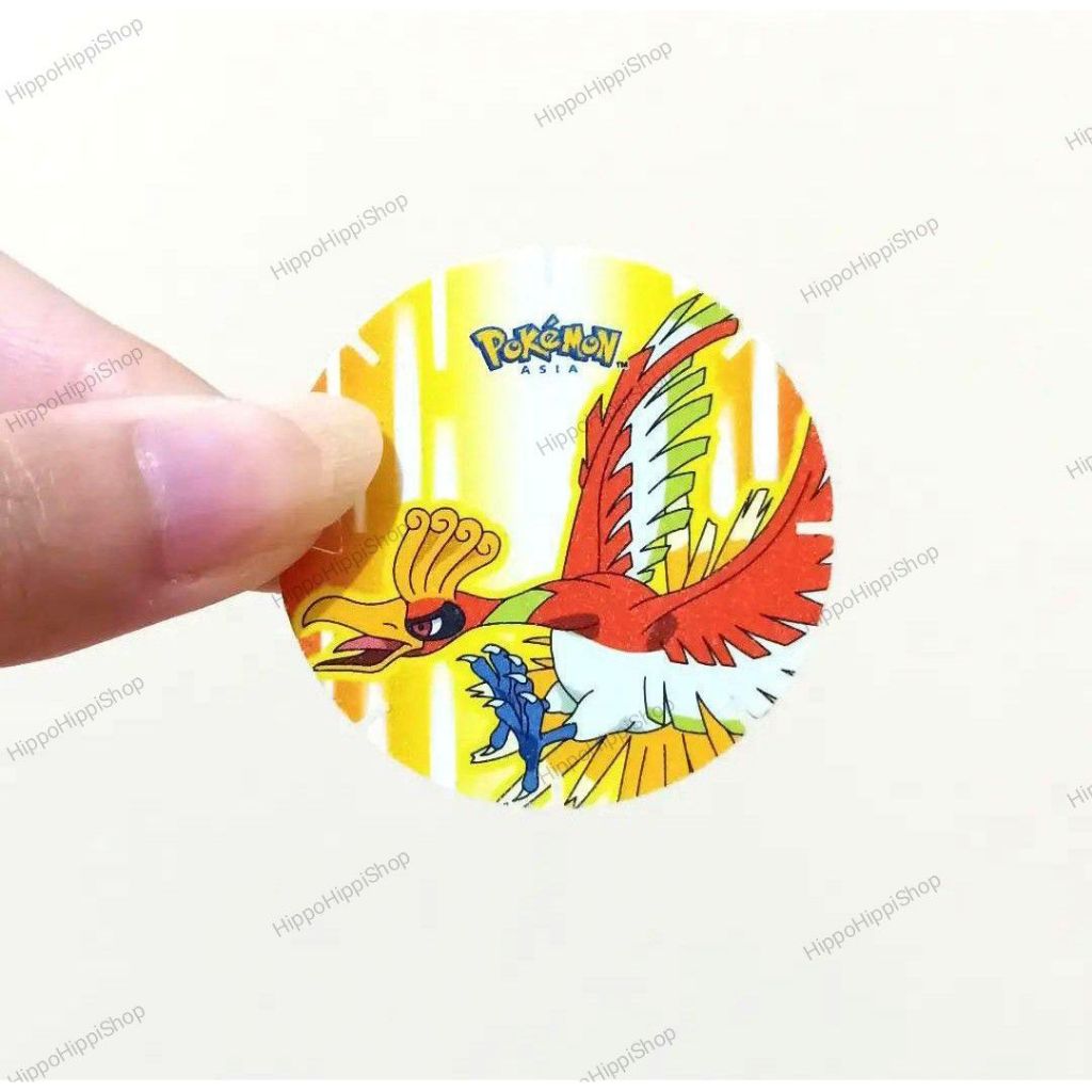 Tazos Tajos Pokemon Coin Koin Chiki Ball Ho Oh