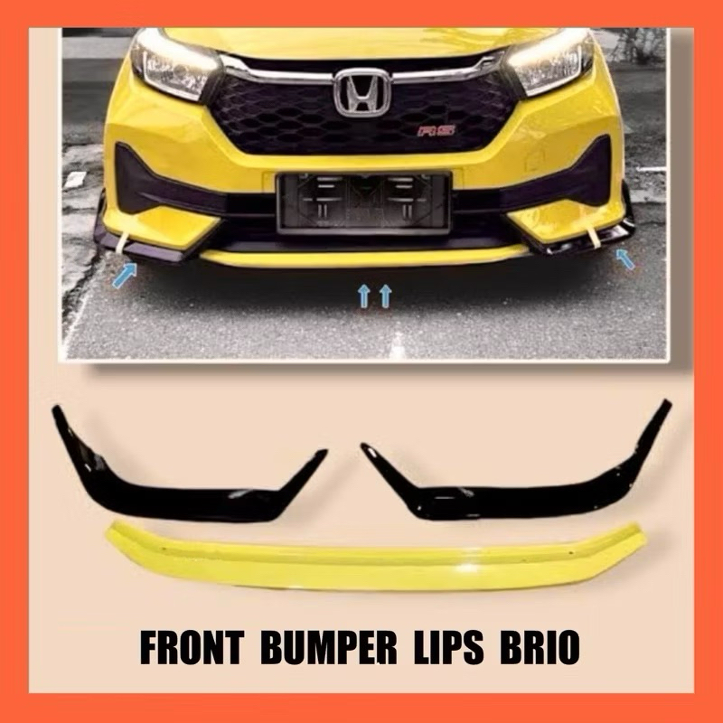 front lips bumper brio rs urbanite brio facelift