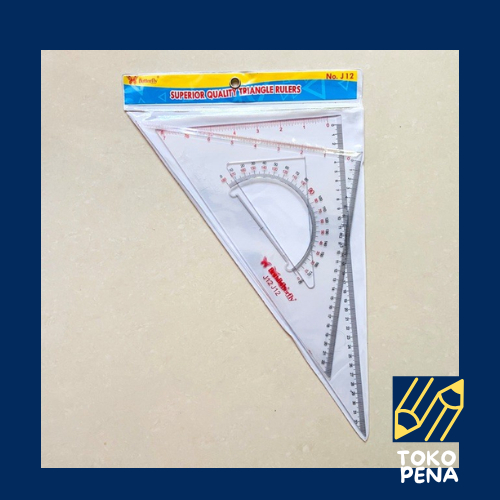

PENGGARIS SEGITIGA BUTTERFLY J12 / TRIANGLE RULER / Penggaris Segitiga No 12