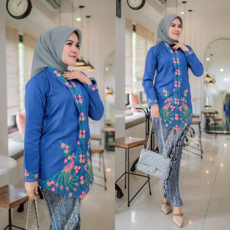 ATASAN KEBAYA ENCIM BORDIR MODERN  BAHAN KATUN TOYOBO // KEBAYA ENCIM // KEBAYA KARTINI