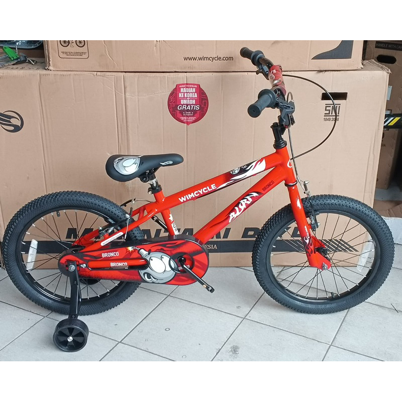 SEPEDA ANAK / KIDS BIKE BMX 18 INCH WIMCYCLE BRONCO