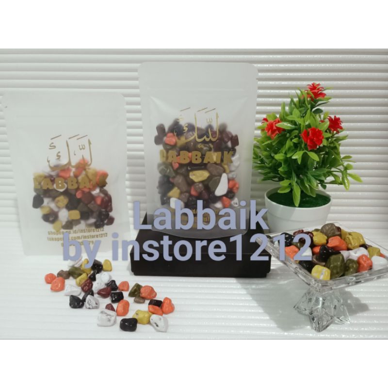 

~Labbaik~ Coklat Kerikil Arab Premium Kemasan Repack Pouch 100gr 50gr