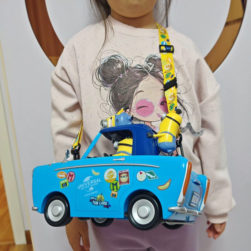 UNIVERSAL STUDIO BEIJING MINION BLUE CAR POPCORN BUCKET / EMBER POPCORN / WADAH POPCORN