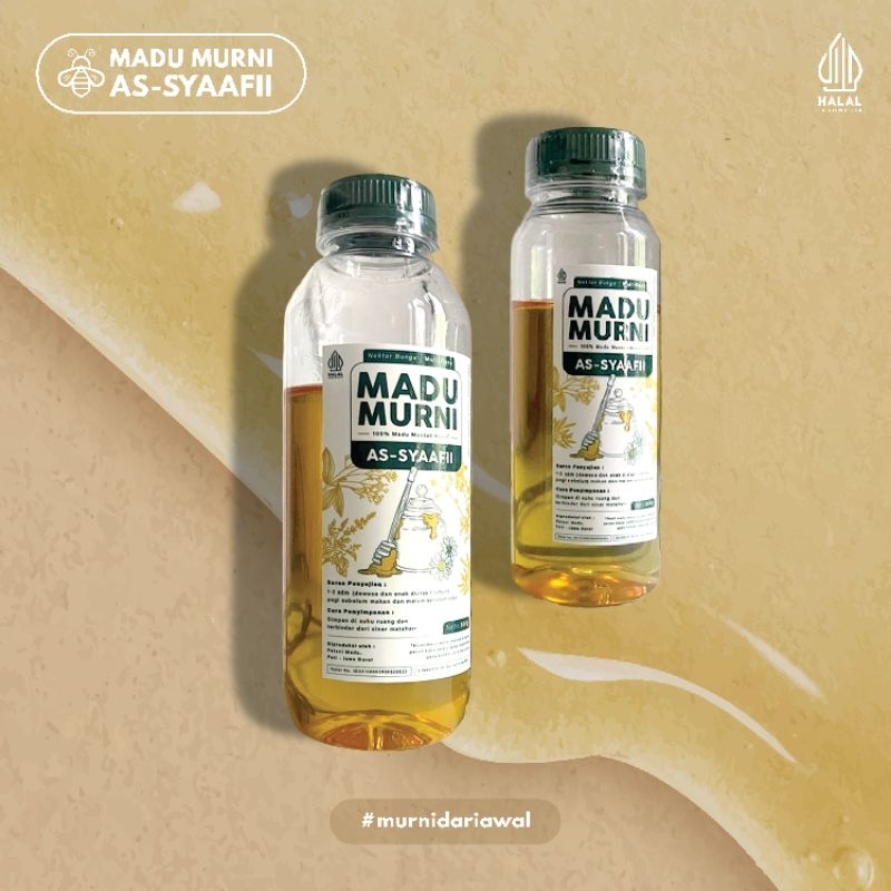 

HARGA OPENING !! BUNDLING - PAKET ISI 2 Netto 250 gr & 500 gr Madu Multiflora As-Syaafii - 100% Madu Mentah Murni Pure Raw Honey