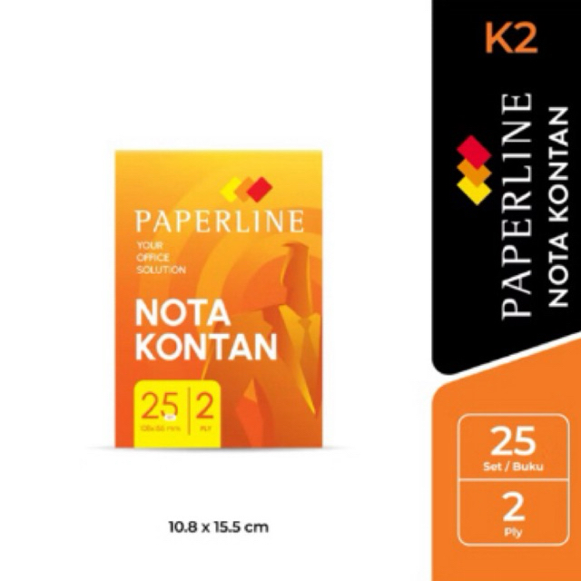 

Nota KECIL paperline 2 ply / nota rangkap 2 (1pack isi 10)