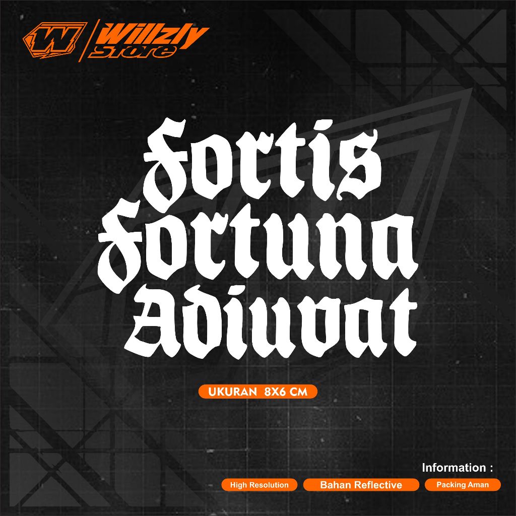 

STICKER CUTING VIRAL FORTIS FORTUNA ADIVUAT