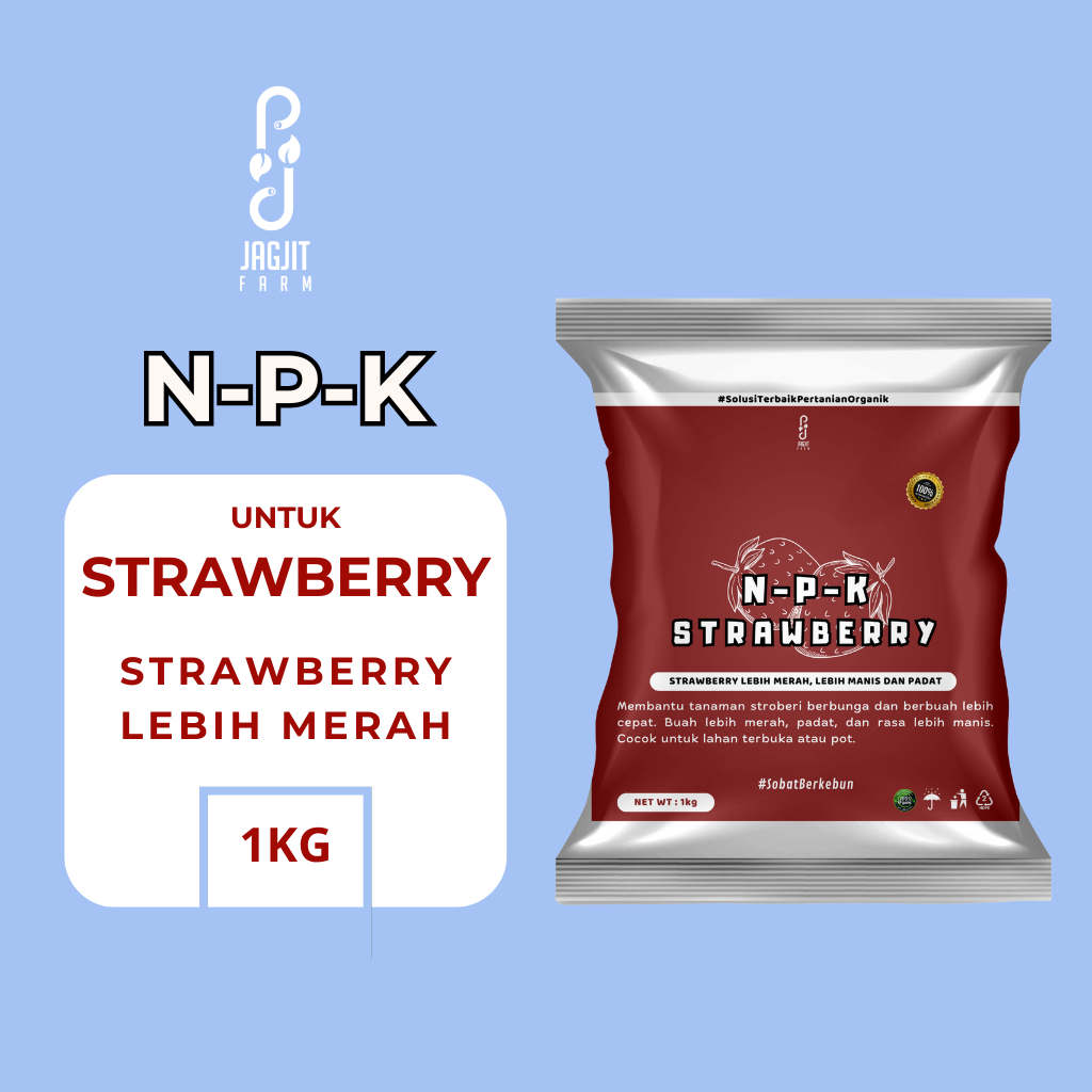 JAGJIT FARM - Pupuk Padat NPK Strawberry Pupuk Perangsang Buah Strawberry