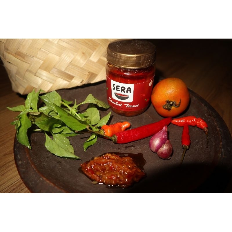 

Sambal Terasi SERA, sambal lalapan pedas 180gram, siap makan