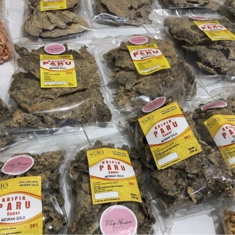 

Keripik Paru Utuh Mesran Solo 250gr