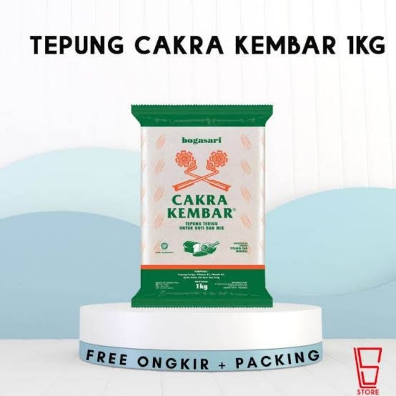 

TEPUNG TERIGU SERBAGUNA CAKRA KEMBAR KEMASAN 1KG