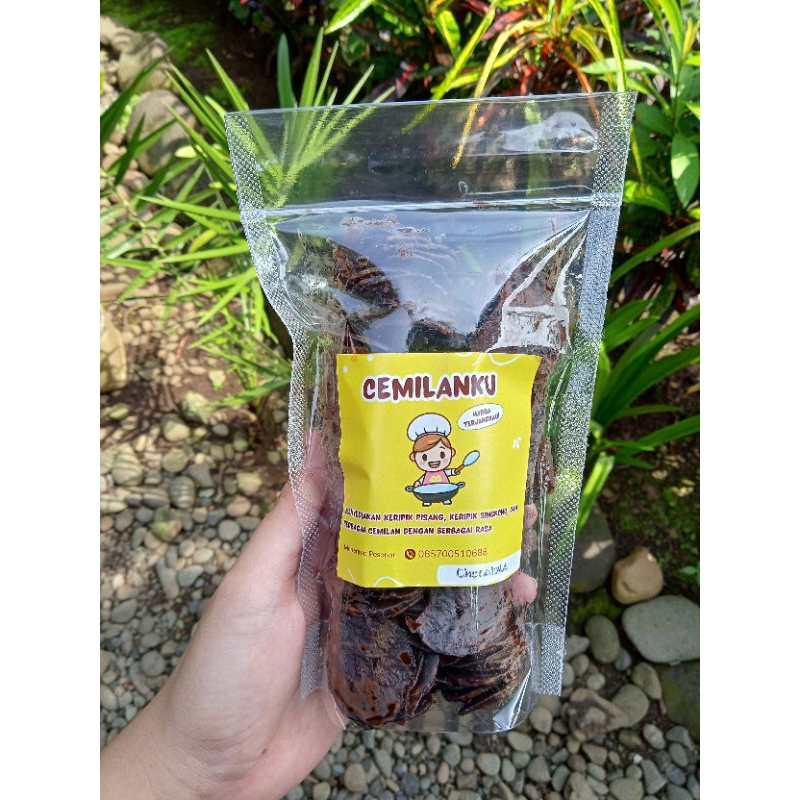 

keripik pisang lumer rasa coklat