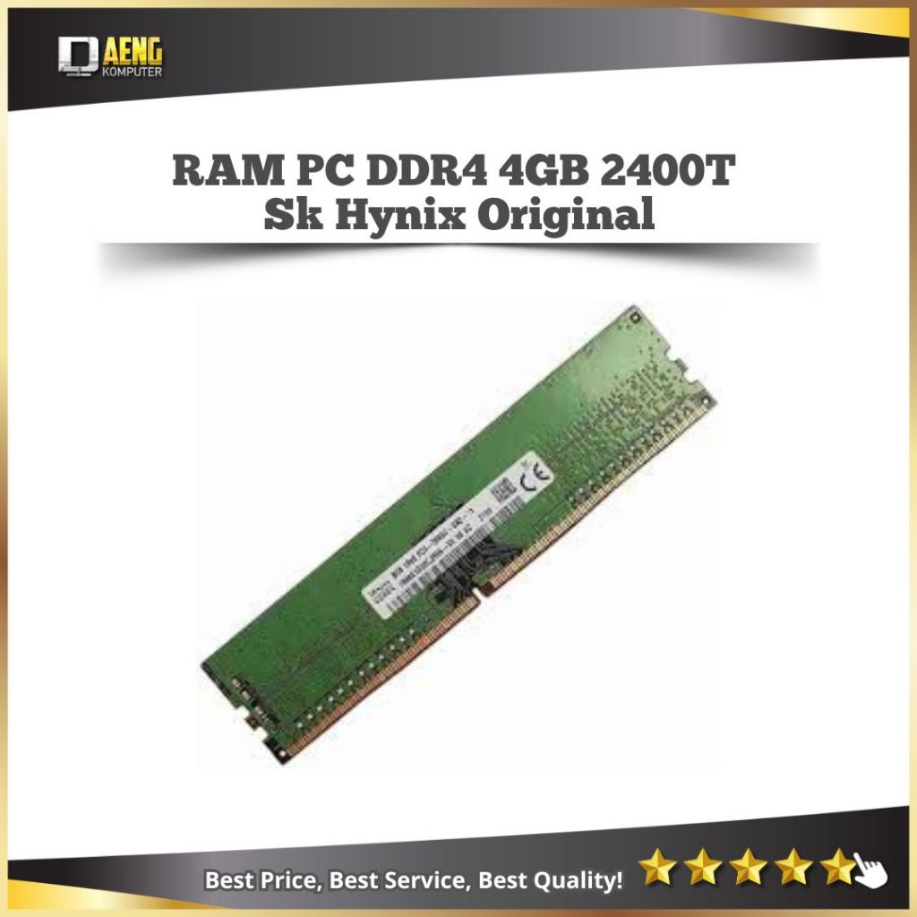 RAM DDR4 4GB 2400MHz PC SK Hynix Original | RAM PC 4GB DDR4 Murah & Awet