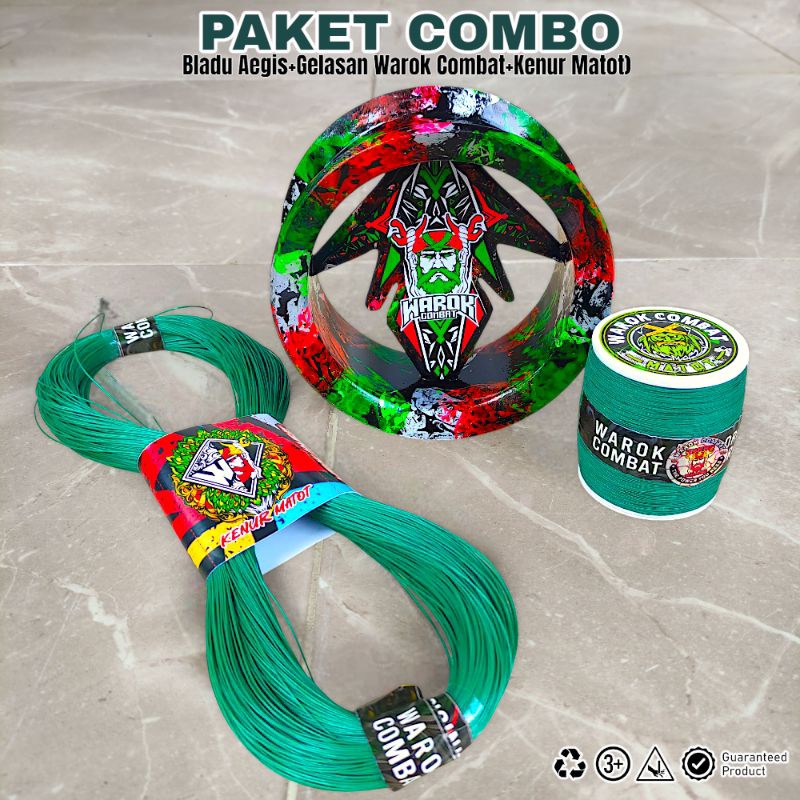 (PROMO) Paket Istimewa (Bladu Super Tebal Aegis + Gelasan Warok Combat super tajam+ Kenur Matot) By 