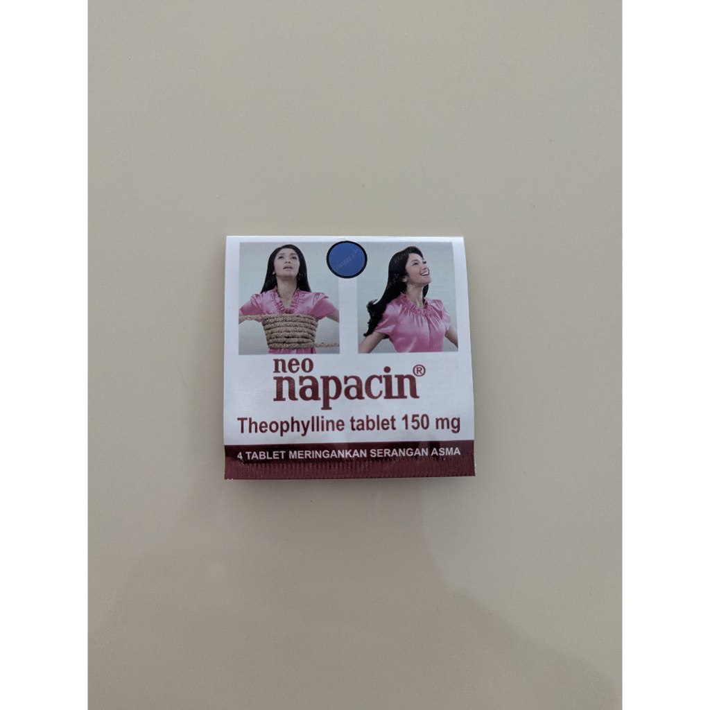 OBAT UNTUK ASMA - Neo Napacin | Obat Sesak Nafas | Asma | Sesak Dada 1 STRIP ISI 4 TABLET